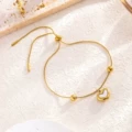 7819 love white shell bracelet gold