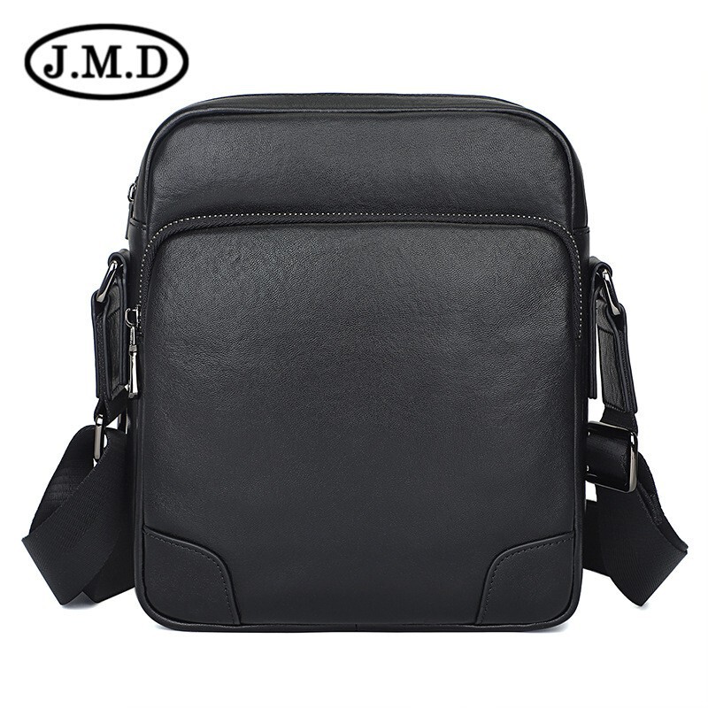 Túi đeo chéo nam da bò thật cao cấp dáng messenger đựng laptop 9 inch — Màu vàng nâu