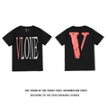 Black with red characters