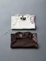 Derschutze Cherry Blossom Embroidered American-Style Vest Heavyweight Ribbed Tight-Fitting Sports Fitness Muscle-Enhancing Short-Sleeve T-Shirt