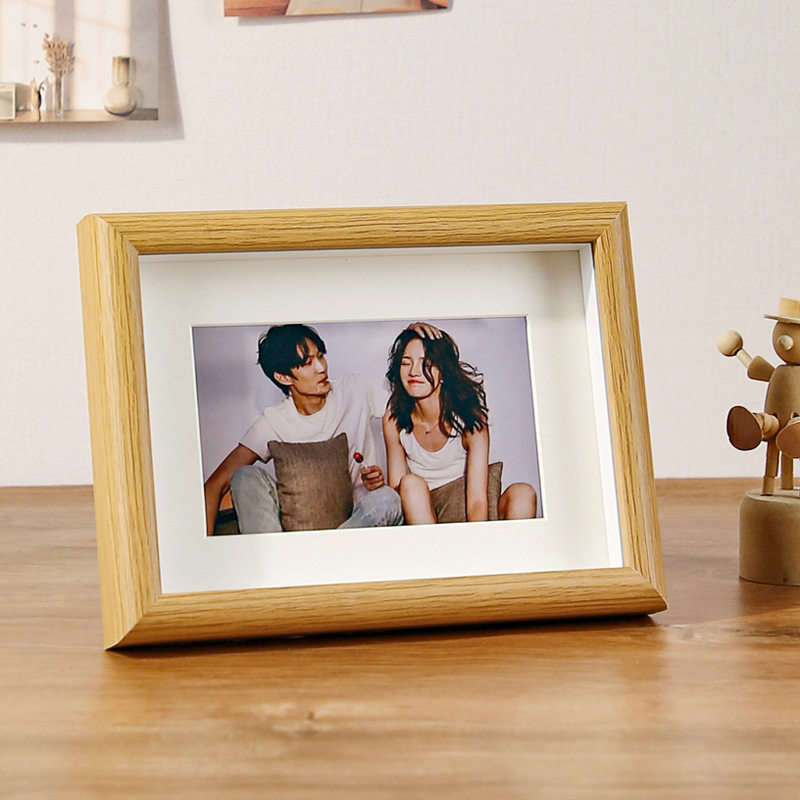 Wooden hollow stereo photo frame table wholesale 5 inch 6 photo frame 7 wall 8 glass photo frame manufacturer a4 picture frame