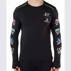 26 Cross-Border Popular Style Printed Set New Fleece-Lined Long-Sleeve Thumb-Hole Sports Casual Men's Slim-Fit Pants