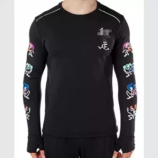 26 Cross-Border Popular Style Printed Set New Fleece-Lined Long-Sleeve Thumb-Hole Sports Casual Men's Slim-Fit Pants