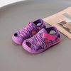2022 Summer New Children's Sandals Soft Bottom Beach Shoes Velcro Breathable Mesh Mesh Shoes for Boys and Girls