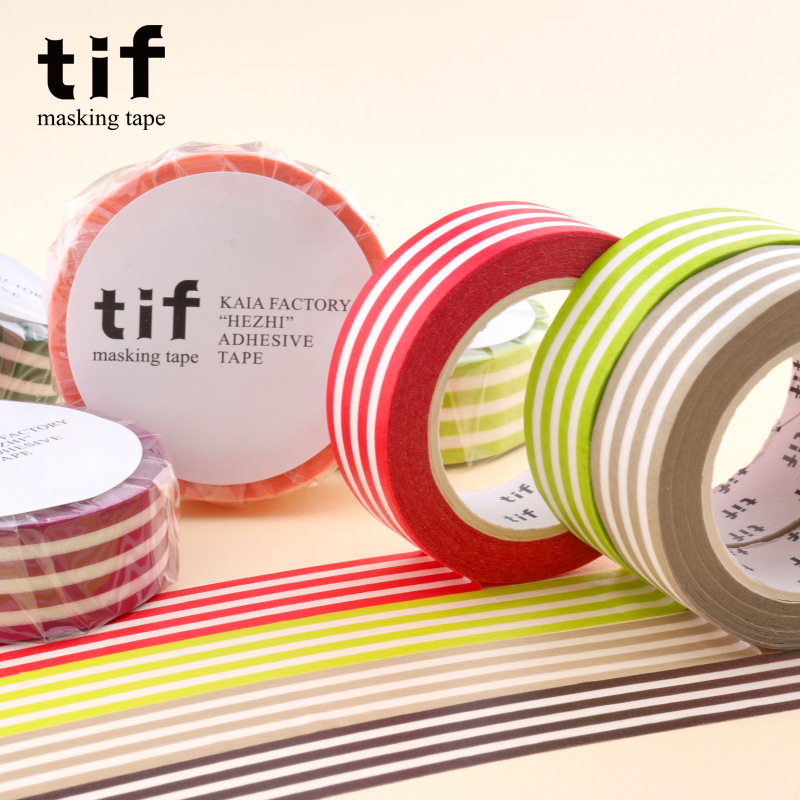 tif and paper tape can write horizontal stripes, whole roll of 10m stickers, basic hand account, all-match hand tear border