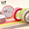 tif and paper tape can write horizontal stripes, whole roll of 10m stickers, basic hand account, all-match hand tear border