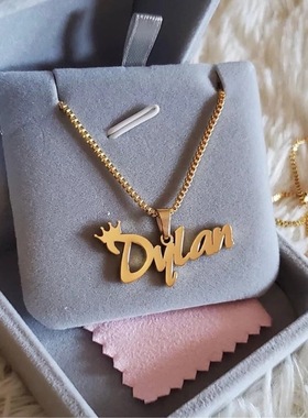 一件项饰不锈钢盒子链钛钢