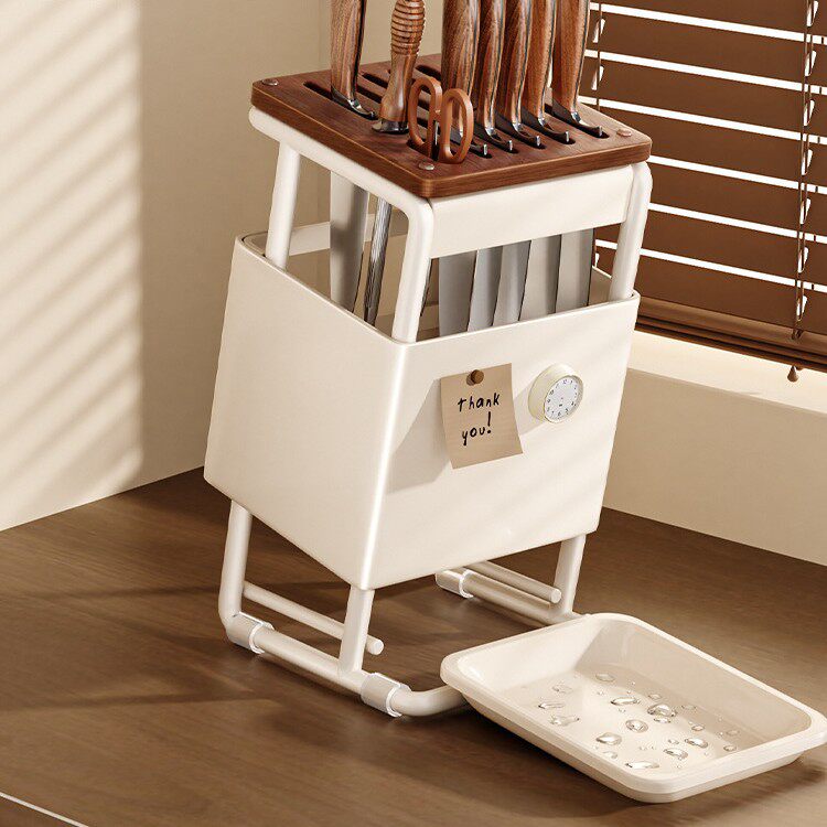 Knife Holder Storage Rack Kitchen Countertop Chopstick Holder Knife Holder Kitchen Knife Integrated Storage Rack Wooden Knife Holder Household