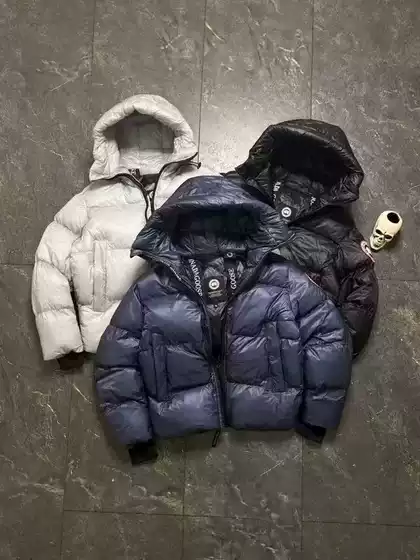 New Cross-Border Canada Goose-Style Men's Cotton Jacket, Thickened and Warm Puffer Jacket, Outdoor Windproof and Waterproof Stand-Collar Winter Coat