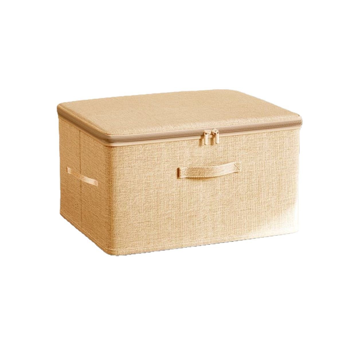 Cationic Covered Storage Box for Clothes and Quilts, Household Organizing Box, Foldableable Wardrobe Clothing Storage