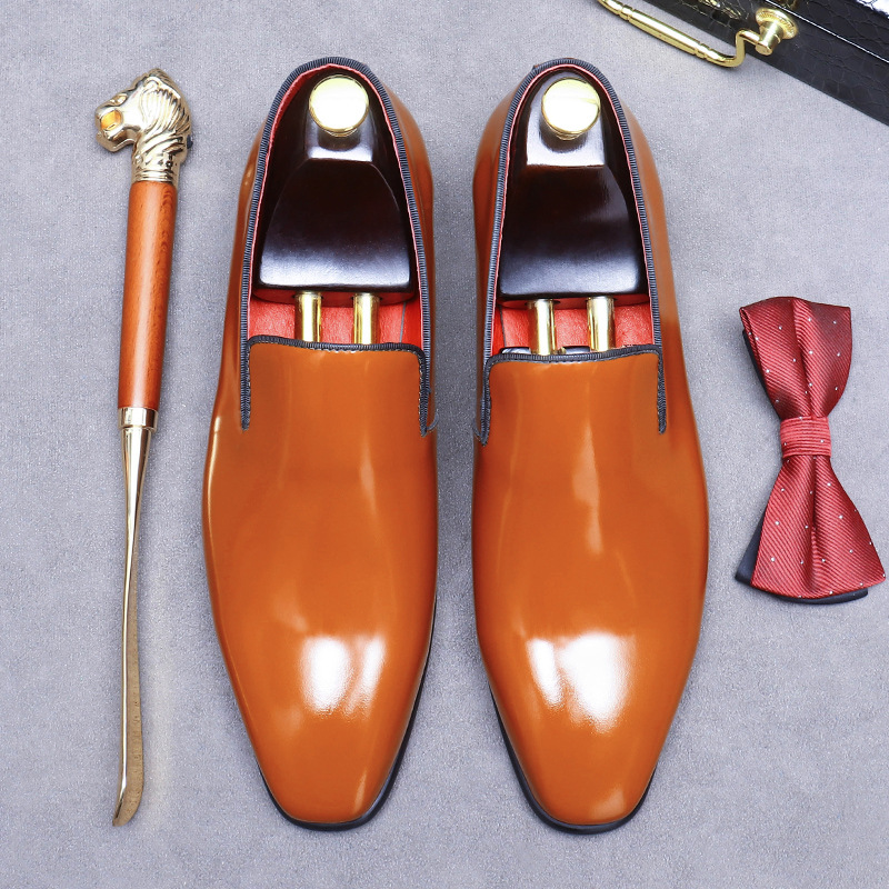 Giày Da Nam Chất Liệu Da Bò