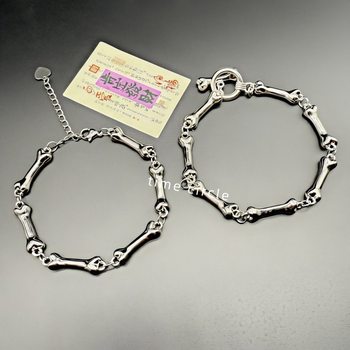 Bones String Bracelet for Men and Women Niche Unique Personality Dark Punk Style Hip Hop Bracelet Couple Fashion Accessories