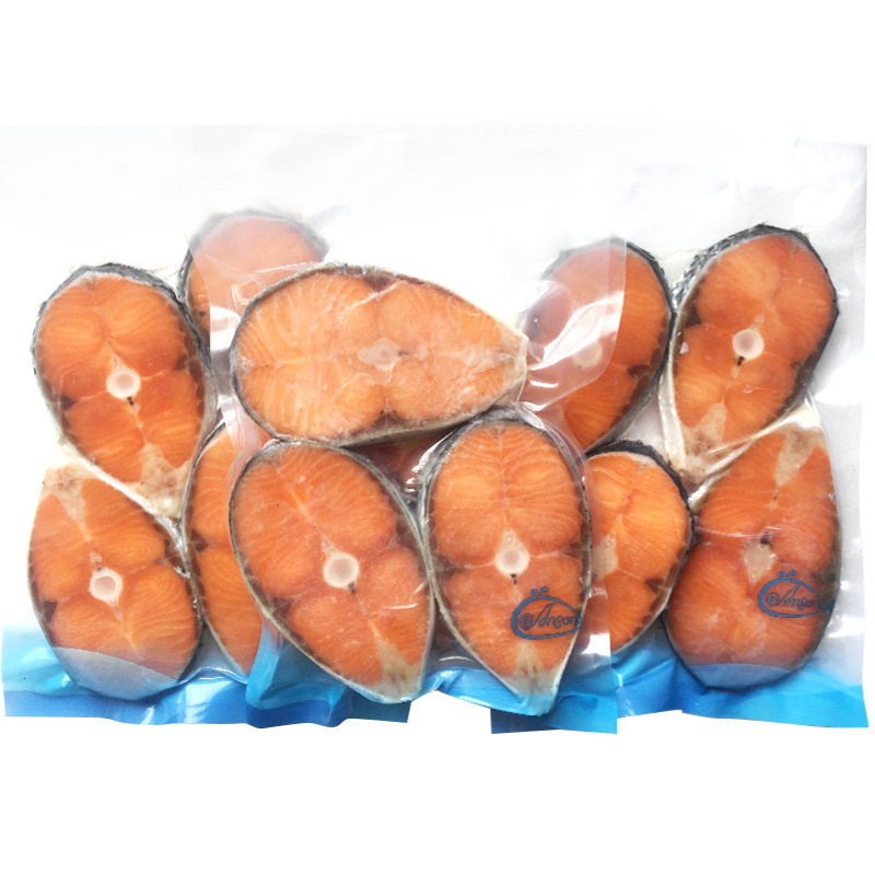 Chilean Salmon Tail Section 500g Atlantic Salmon Fillet Sashimi Seafood Wholesale Frozen Deep-Sea Wild