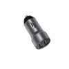 Byz 828 Aluminum Alloy Dual USB Port Car Charger Head Fast Charging Compatible with Car Charger Head