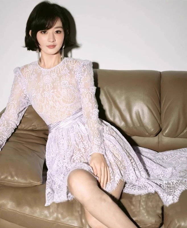 Đầm maxi nữ thắt eo ren hồng tay dài phong cách Hàn Quốc — Xanh nil chi tiết 4