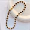 The Shop Owner Recommends the New Autumn and Winter Premium Melard-Style Natural Tiger Eye Stone Necklace. Authenticity Can Be Verified and Re-Inspected at the Base
