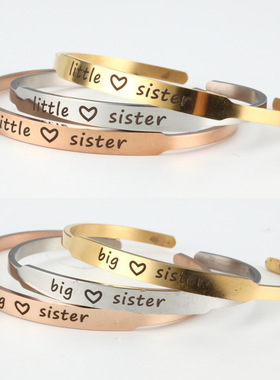 跨境手镯麦伦仪嘉不锈钢百搭