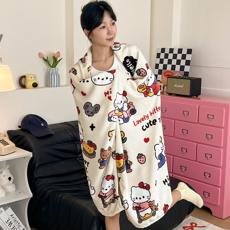 Girly Heart Sofa Blanket Nap Air Conditioning Blanket Office Cover Blanket Bed Lunch Blanket Shawl Four Seasons Blanket