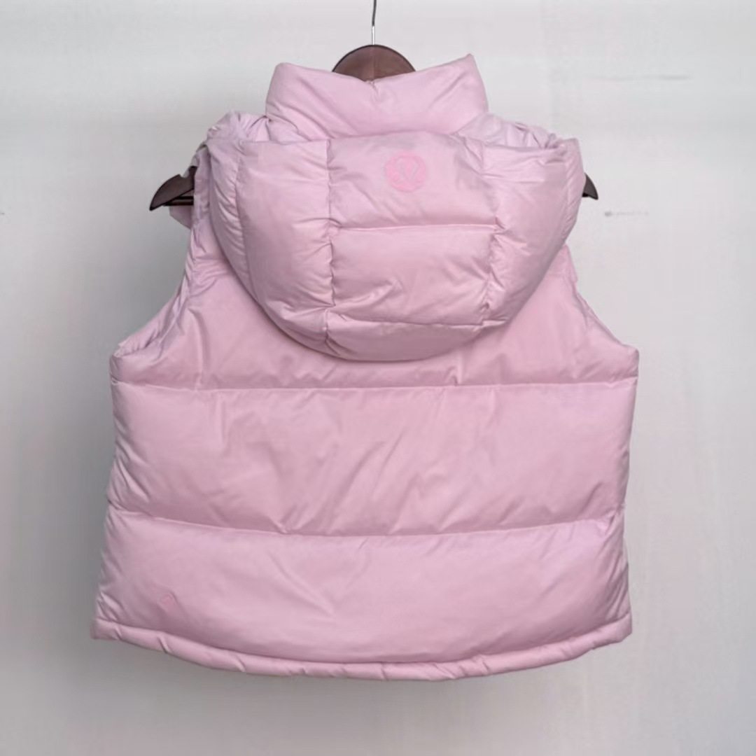 Lulu's Same Style Wunderpuff Puff Four-Panel Vest down Jacket Vest, Warm and Versatile for Women in Winter