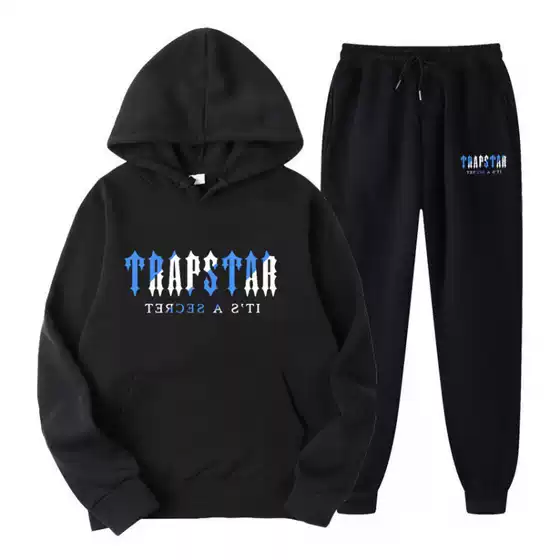 Cross-border new factory direct sales foreign trade Men's sports suit fashion casual winter hooded couple sweater printing