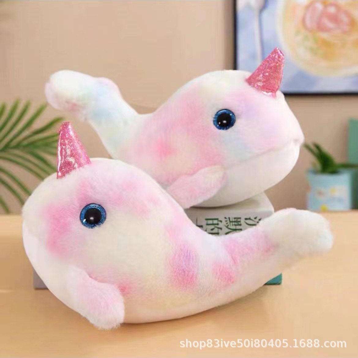 婚礼手抛娃娃8寸毛绒玩具公仔抓机娃娃定制logo