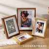 Sticking bottom rounded corner photo frame wooden table 8 inch 12 inch A4 wall hanging solid wood Nordic creative wall hanging picture frame wholesale