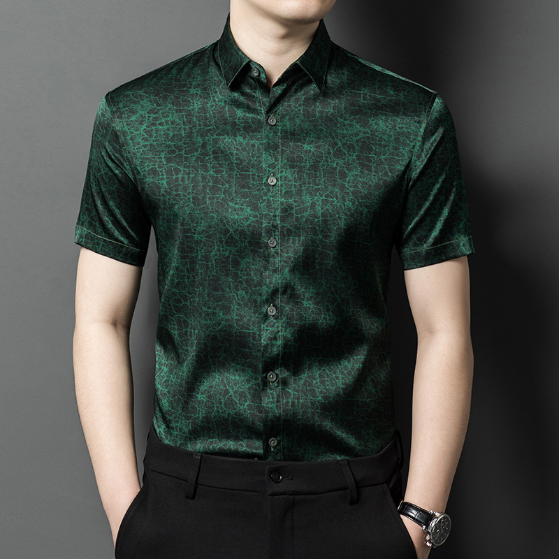 (Mới) Mã B9977 Giá 3590K: Áo Sơ Mi Nam Jitdth Ngắn Tay Hàng Mùa Hè Thời Trang Nam Chất Liệu Lụa Tơ Tằm G06 Sản Phẩm Mới, (Miễn Phí Vận Chuyển Toàn Quốc).