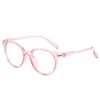 Cross-Border Hot-Selling New Korean-Style Fashion Eyeglass Frames, Personalized Non-Prescription Glasses, Transparent Jelly Color Retro Frame Glasses with a National Style