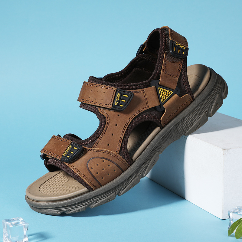 (Mới) Mã A0931 Giá 670K: Giày Dép Sandal Nam Tunenz Hàng Mùa Hè Thoáng Khí Giày Dép Nam Chất Liệu Da Bò G02 Sản Phẩm Mới, (Miễn Phí Vận Chuyển Toàn Quốc).