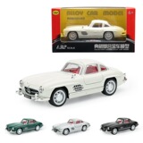 Модель автомобиля из сплава Chiyuan, детская игрушка, 1:32, Mercedes-Benz 300SL, классический автомобиль, классический звук и свет, классический автомобиль