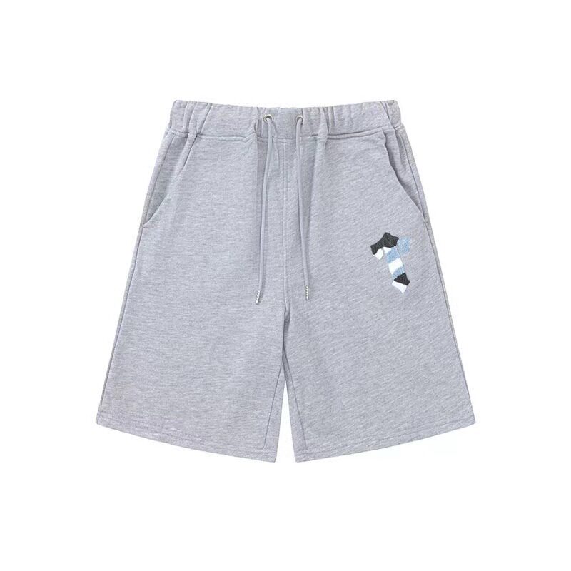 Cross-border foreign trade Trapstar rainbow letter gradient towel embroidery short-sleeved T-shirt sports casual shorts suit