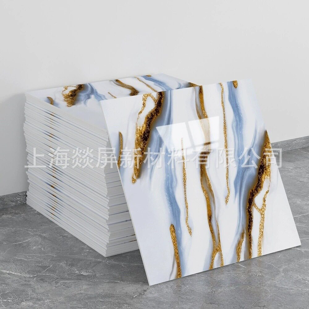 自粘防水仿瓷砖墙贴铝塑板翻新装饰遮丑大理石厨房墙面贴纸卫生间