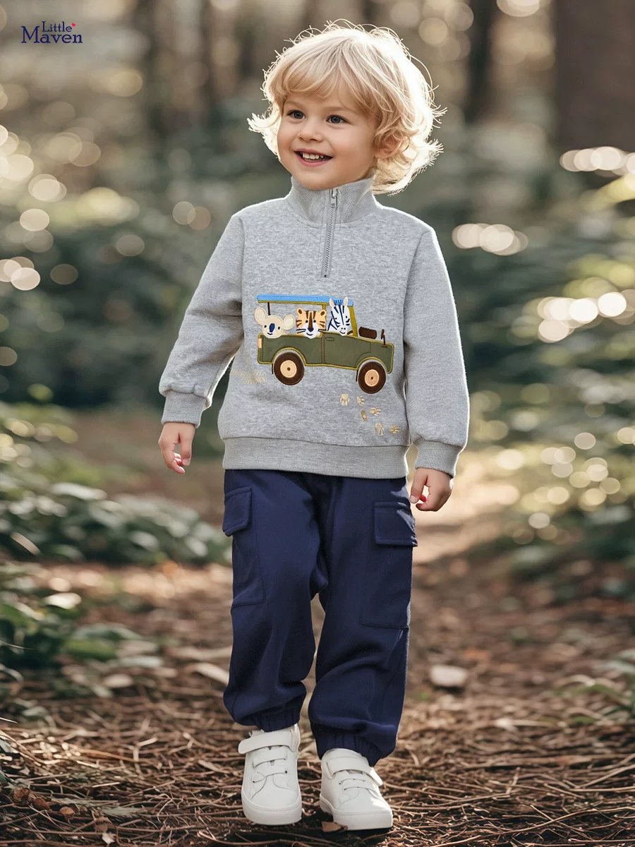 Source Factory Children's Clothing, Autumn Boys' Hoodie, Cartoon Kids' Top