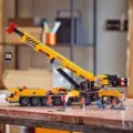 Yellow mobile crane