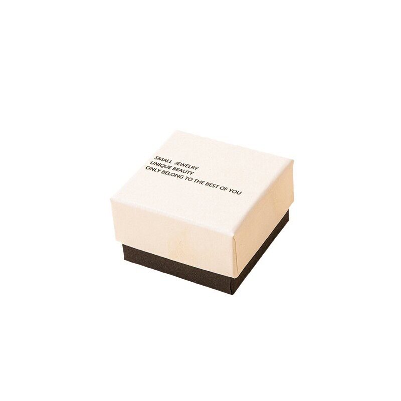 Factory in stock white black jewelry box light luxury ring earrings necklace bracelet earrings earrings jewelry box