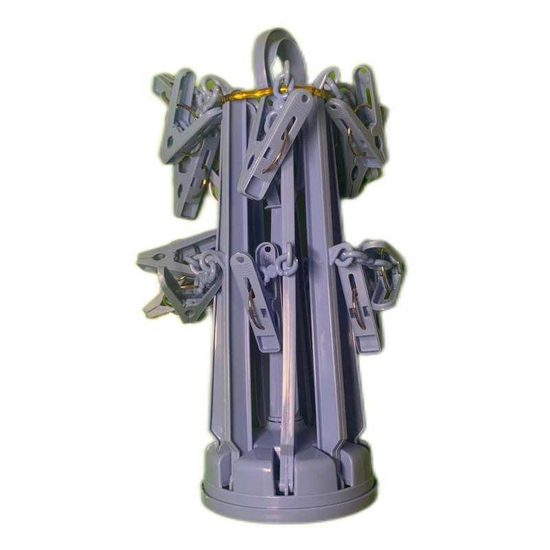 Umbrella-shaped hanger multi-head hanger drying rack retractable storage hanger multiple clips umbrella-shaped drying rack pattern