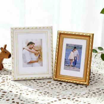 Retro European Classical 6inch Photo Frame Empty Frame 7810inch A4 Gold Photo Photo Wall Decoration Table Picture Frame