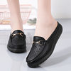 Spring and Summer Hollow Flat Bottom Baotou Slippers Comfortable plus size Moms Shoes Slip-on Loafers Women's Shoes