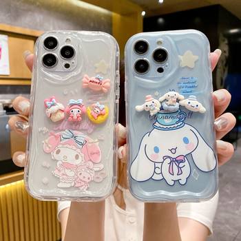 Three-dimensional Melody for Apple Phone Case Yugui Dog Huawei Xiaomi OPPO VIVO Transparent curved-edge Case