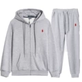 Gray suit-red label