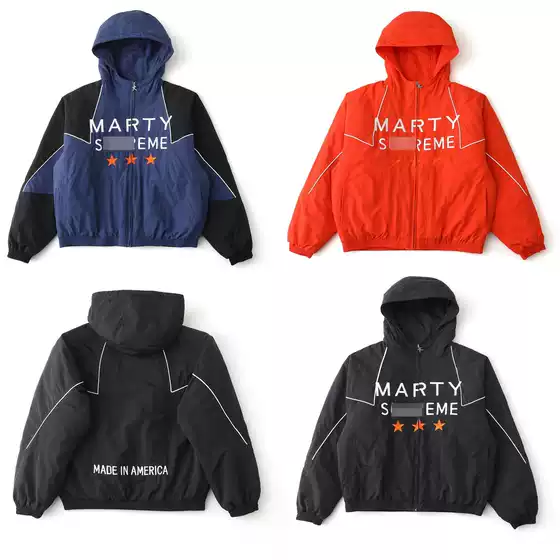 Cross-Border High-Quality 26Ss Track Jacket with American-Style Logo Lettering and Star Embroidery Casual Hooded Jacket