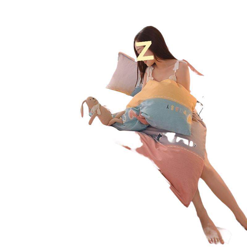 Thickened Cotton 4-Piece Set Pure Cotton Ecological Brushed Four-Piece Set Autumn and Winter High-End Four-Season Twill Cotton Three-Piece Set Ld