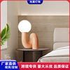 Table Lamp Bedroom Bedside Lamp High-End Nordic Post-Modern Designer Resin Creative Ball Glass Desktop Table Lamp