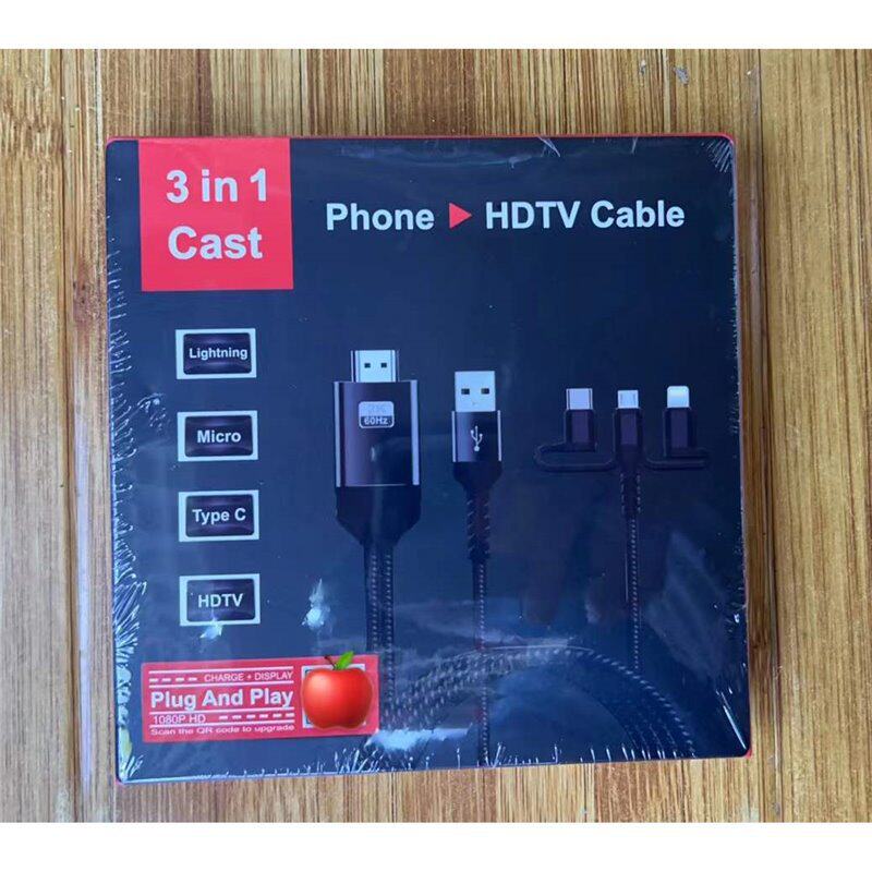 Suitable for Apple Android type-c to HDTV HD Line iPhone Same Screen Line