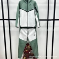 Bean green and white suit