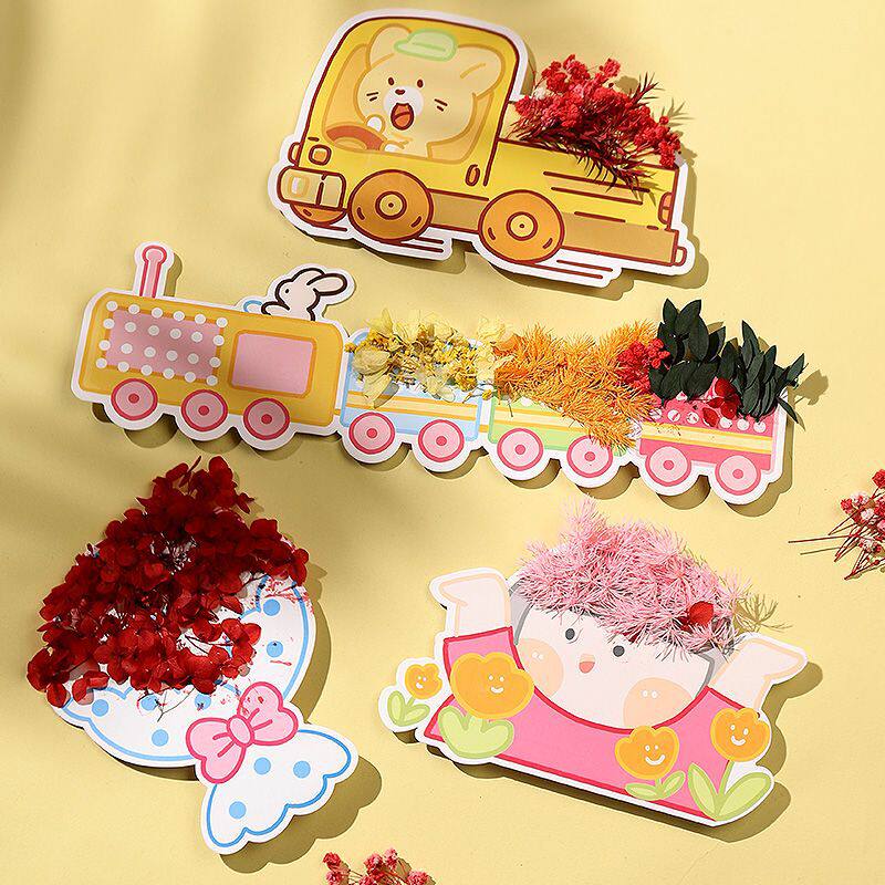 春天郊游踏青手工kt板diy材料包幼儿园手工活动儿童收集春天故事