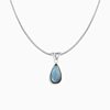 Mermaid Tears ~ elegant niche all-match blue water drop pendant necklace women's fashionable light luxury high-grade clavicle chain