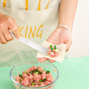 304 stainless steel dumpling making wonton artifact special tool for steamed stuffed bun dumpling filling spoon digging spoon flat spoon