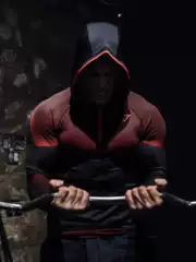 Gymshark Fitness Long-Sleeved Men's Hooded Base Layer Shirt Onyx5.0 Onyx High-Elastic Cycling Fitness T-Shirt