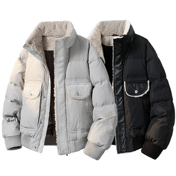 2025 New Men's down Jacket Winter New National Standard 90% down Cold-Proof Warm Couple Versatile Casual Stand Collar Coat